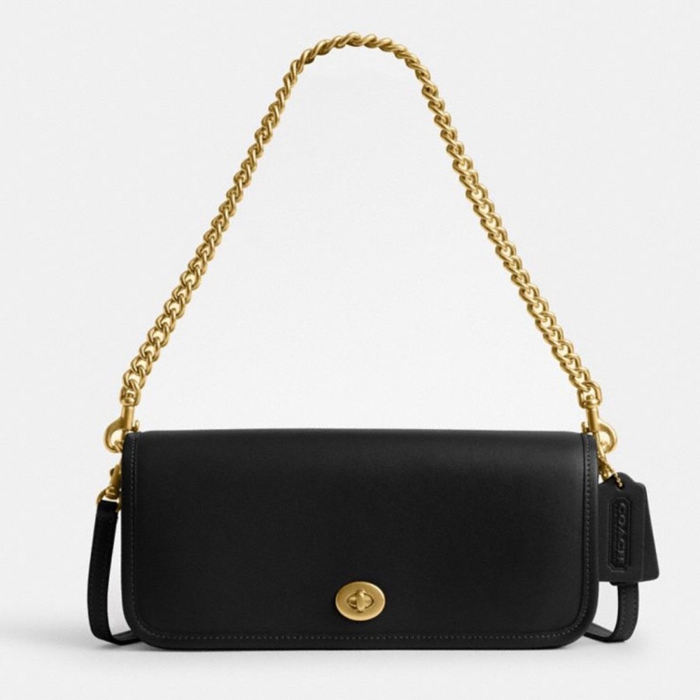 Coach Dinky Bag (Black/Brass)